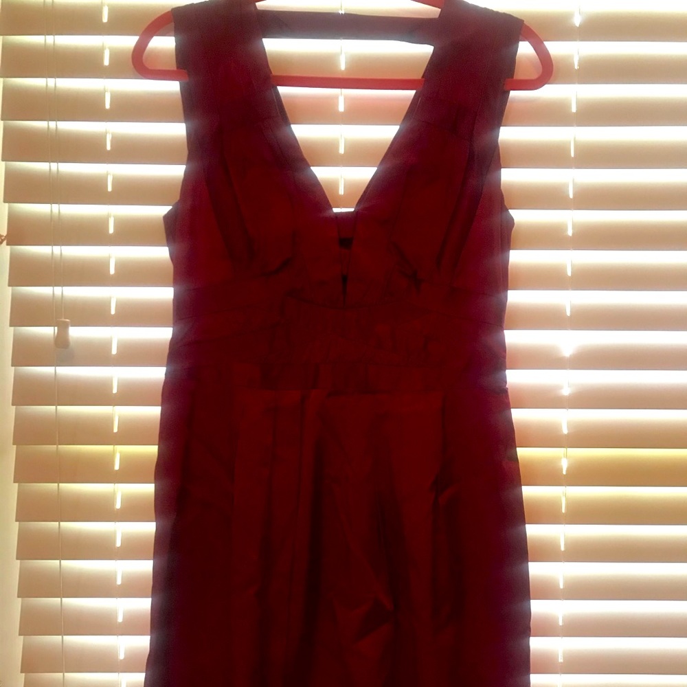 Nanette Lepore burgundy cocktail dress